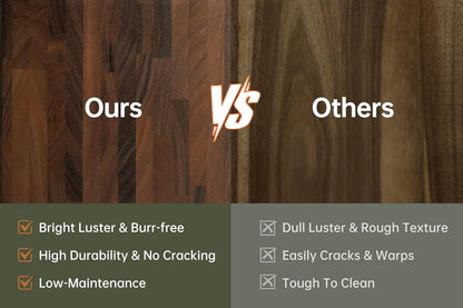Walnut Cutting Boards For Kitchen, Wooden End Grain Cutting Board with Handle, Dark Walnut Chopping Board Double Sided Charcuterie Boards For Meat, Vegetables, Fruits, Cheese, 17”X13” X1”